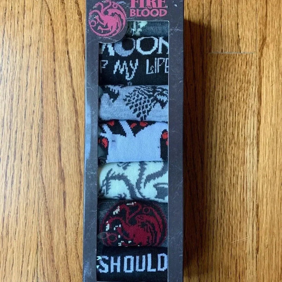 NEW 7pk Game Of Thrones Fire & Blood Women's Socks - Picture 5 of 5